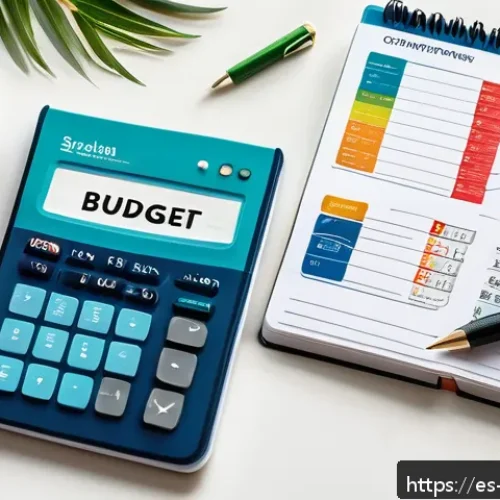 Home 30 비상 재무계획을 위한 자산 관리 팁 - A detailed infographic-style image showing a realistic Spanish household budget planner for building...
