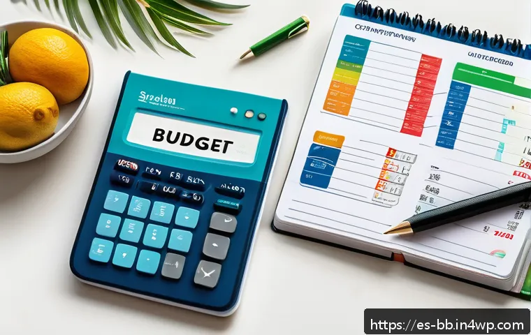 비상 재무계획을 위한 자산 관리 팁 - A detailed infographic-style image showing a realistic Spanish household budget planner for building...